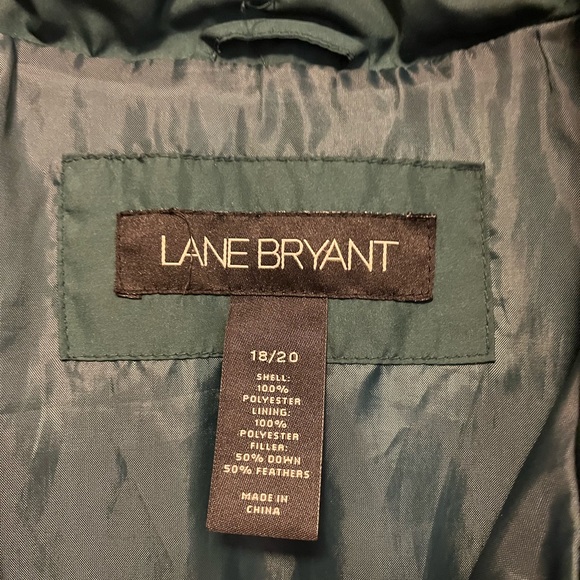 Lane Bryant Green Puffer Vest 18/20 - Picture 3 of 4